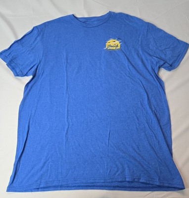 Beach T Shirt for Men XL Blue Company Retreat Outfit Casual Whimsical Executive