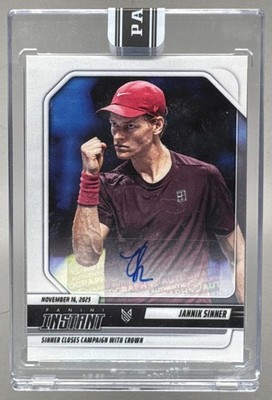 Jannik Sinner 2025 Panini Instant ATP Tour Finals Win Auto JS-7 31/99