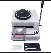 Embossing Machine 72-Characters Card Embosser Printer Code ID PVC Stamping Credi