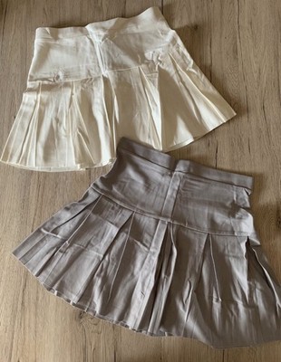 Rock Set 2x Skaterrock Tennisrock Grau & Offwhite S