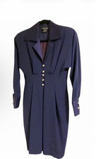 Gillian Dress Stunning Vintage Gorgeous Navy Blue Dress Size 4