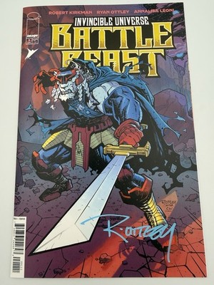 BATTLE BEAST #1 COVER A SIGNED RYAN OTTLEY W/COA VF/NM