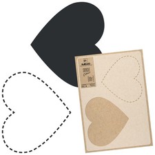 Reusable Plastic Stencil // DOTTED HEART