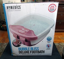 Homedics PINK Bubble Bliss Deluxe Foot Bath Model: FB-52J