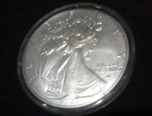 2022  One Dollar Walking Liberty 1 Oz   of fine Silver.