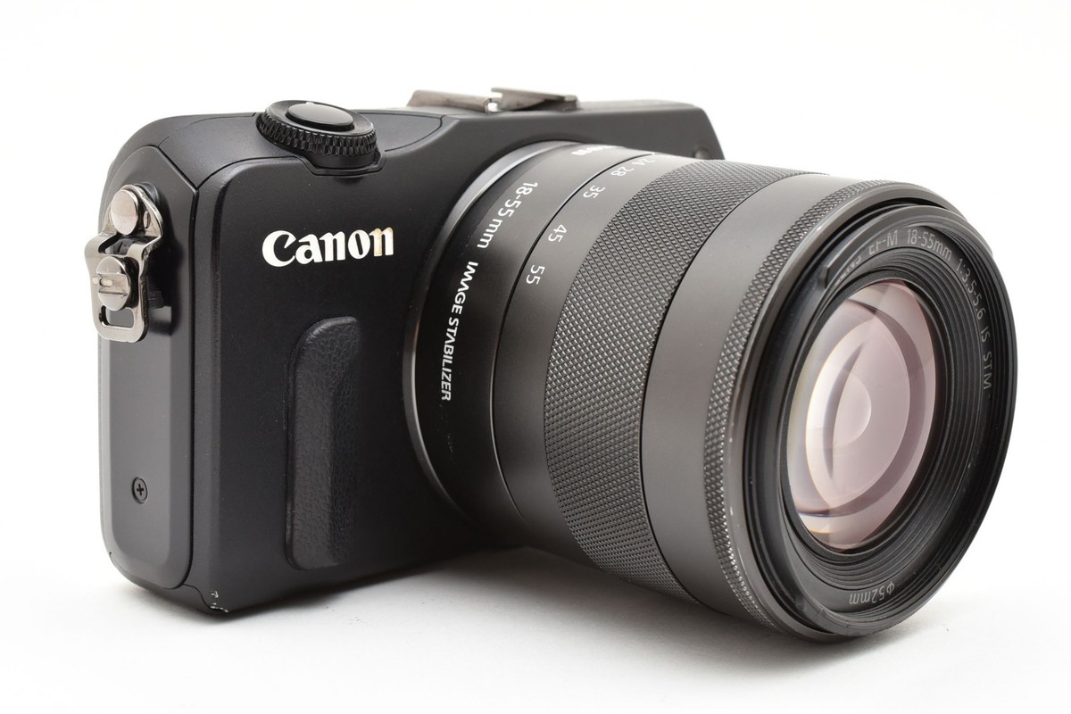 Canon EOS M Mirrorless Digital Camera Black with 18-55mm Lens From