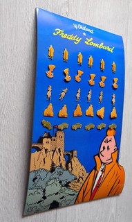 CHALAND. FREDDY LOMBARD Plaque originale complète Pin's émaillés