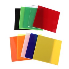 Pack Of 10 Colorful Acrylic Sheet Plastic Board