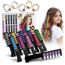Haarkreide für Mädchen Deluxe Set 2026 10 F...