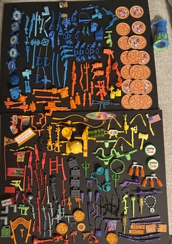 Vintage TMNT Accessories Weapons Mixed Lot Teenage Mutant Ninja Turtles 80’s 90