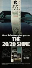 1980 Vintage Print Ad Du Pont Great Reflections gives your car the 20/20 shine
