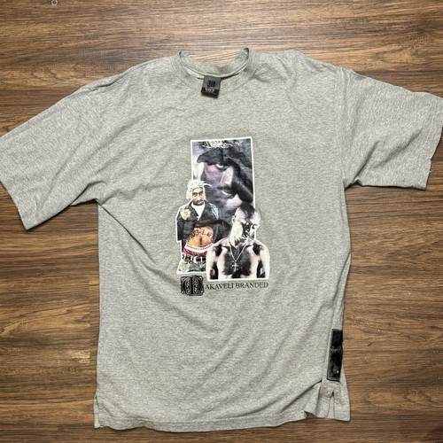 Vtg Makaveli Branded Tupac 2Pac Rap Graphic T-Shirt Size Men’s XL oversized Rare - Picture 6 of 6
