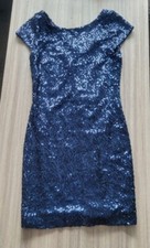 Speckless/Speechless NAVY BLUE SEQUIN DRESS size 5, Cocktail, HC/Prom, Fancy