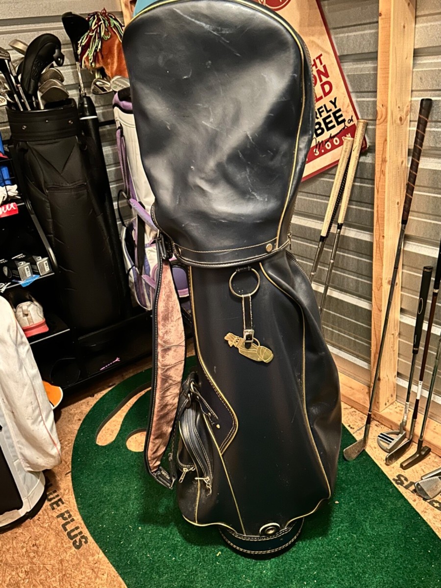 貴重レア！アメリカヴィンテージ　ゴルフバッグの卓上ランプ　GOLFインテリア照明 Vintage Blue Leather Golf Bag | eBay