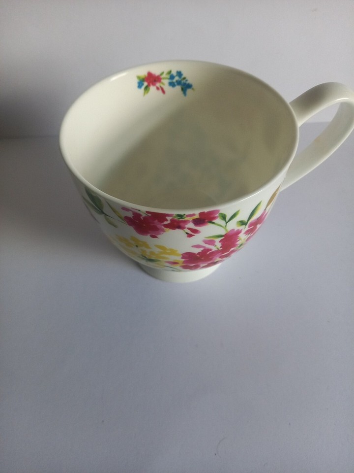Portobello By Inspire Bone China Floral Footed Mug eBay