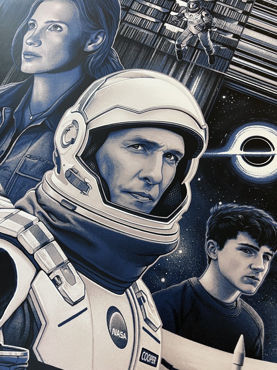 Interstellar Movie Poster 10th Anniversary Variant screenprint art