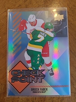 Brock Faber Insert 2024-25 Upper Deck Series 1 Check Point #CP-5 Minnesota Wild