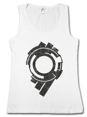 SECTION 9 LOGO TANK TOP - Logo Zeichen Ghost Movie in the Hanka Public Security