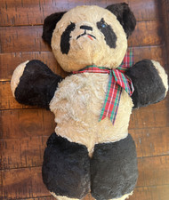 Vintage Stuffed Plush Teddy Panda Bear 13"