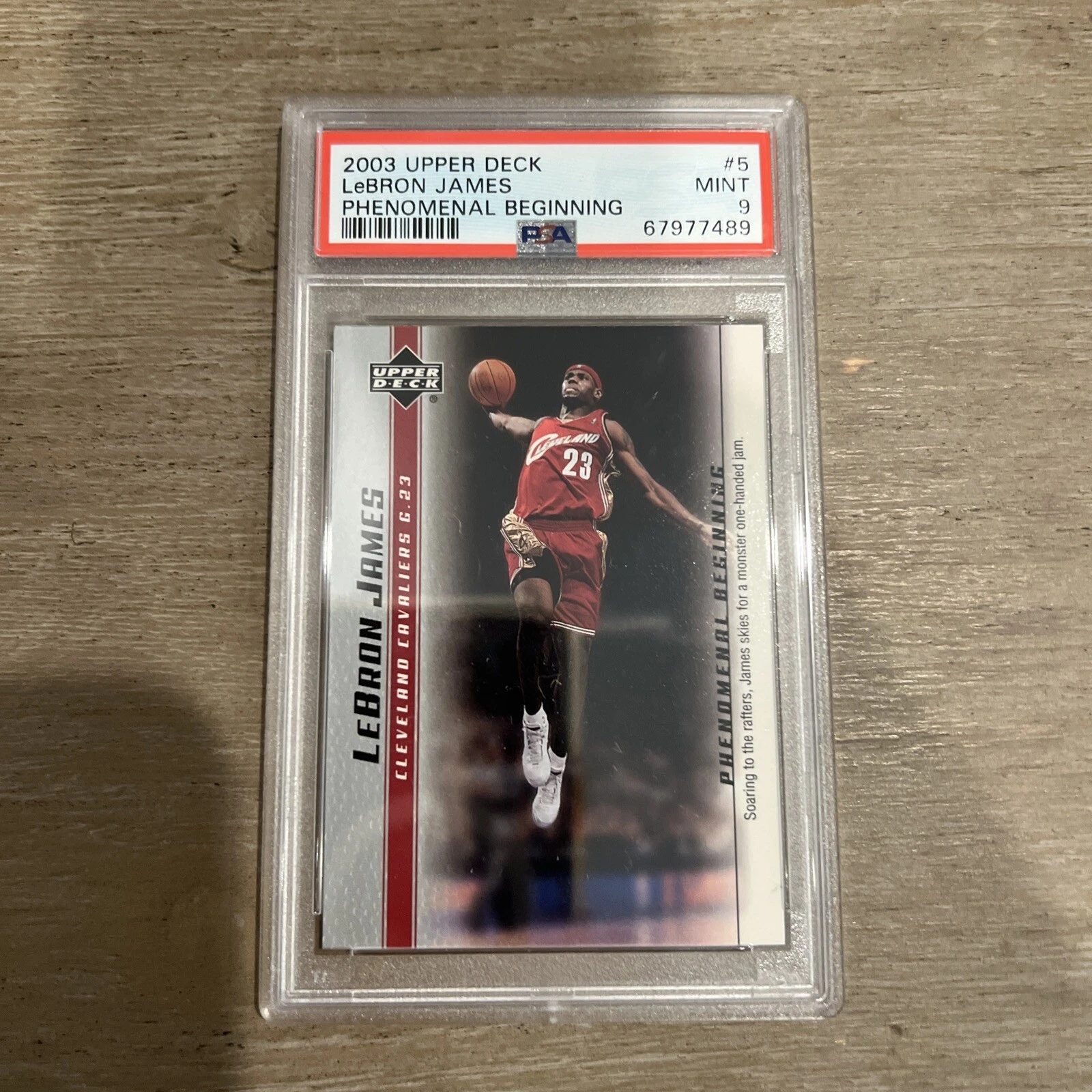 Lebron James trading card