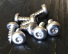 8x Screw Only Anti Theft License Plate Screws Stainless Steel Car Sedan Torx Pin 8x Screw Only Anti Theft License Plate Screws Stainless Steel Car Sedan Torx Pin