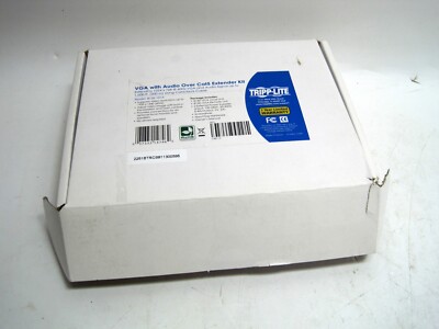 Tripp Lite B130-101A VGA + Audio Over Cat5 Extender Kit Local & Remote NEW!