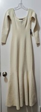 Express Women's Beige Knit Heavyweight 3/4 Sleeve Maxi Dress Size XS
