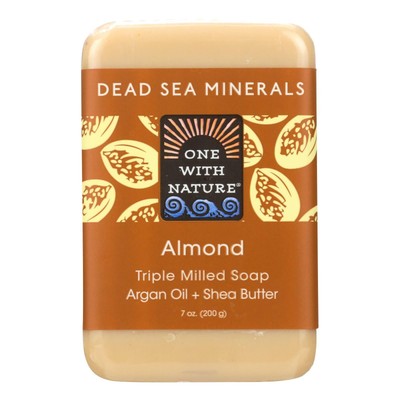 One with Nature soap almond 7oz (893455000042)