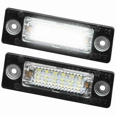 2 X LED Kennzeichenbeleuchtung Nummernschild für VW T5 Caddy Passat Touran Golf.