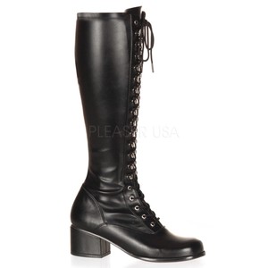 matte black lace up boots