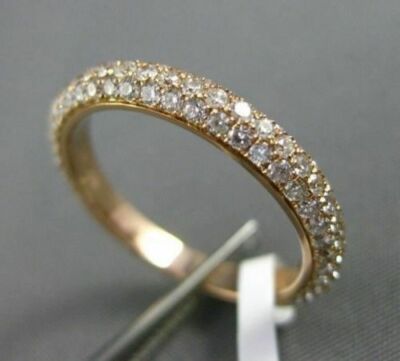 2 CT Moissanite 14K Yellow Gold Plated Full Eternity Wedding Anniversary Band