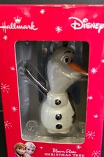 Hallmark 2015 Frozen Olaf Blown Glass Ornament Christmas Box