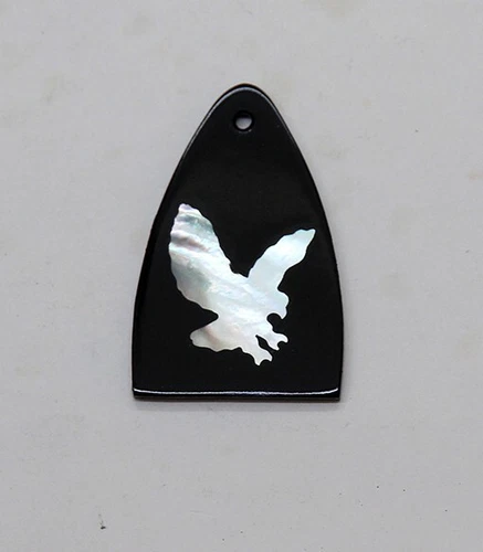 Truss Rod Cover with Eagle Silhouette Inlay 02 will fit PRS