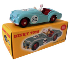 Triumph TR2 Sports blu - DINKY TOYS DeAgostini MODELLO AUTO PRESSOFUSO 111