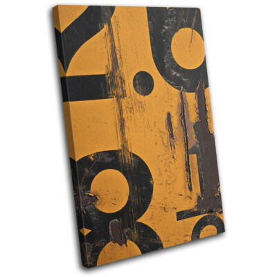 Modern Industrial Lettering Typography SINGLE Leinwand Kunst Bild drucken