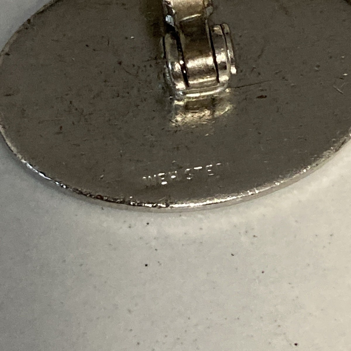 WALTER E. HAYWARD WEH Sterling Silver Oval Cufflinks Estate Sale FREE SHIPPING View 3