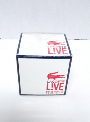BRAND NEW UNOPENED LACOSTE LIVE EAU DE TOILETTE POUR HOMME 1.3 FL. OZ.