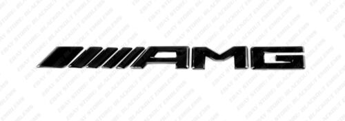 Black Yellow Emblems Badges Stickers for Mercedes-Benz C63s V8 Biturbo AMG W205 - Picture 2 of 16