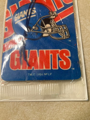 Vintage Tag Express New York Giants NFL Football Air Freshener Car Auto USA 1994 - Picture 3 of 5
