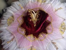 2024 Ballet Tutu Professional Ballet Dress Red Beige Performance Ballerina Balet