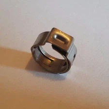 25 Pcs. 3/8" Stainless Steel Cinch Clamps, 3/8" Stainless Steel Ring, Pex Cinch