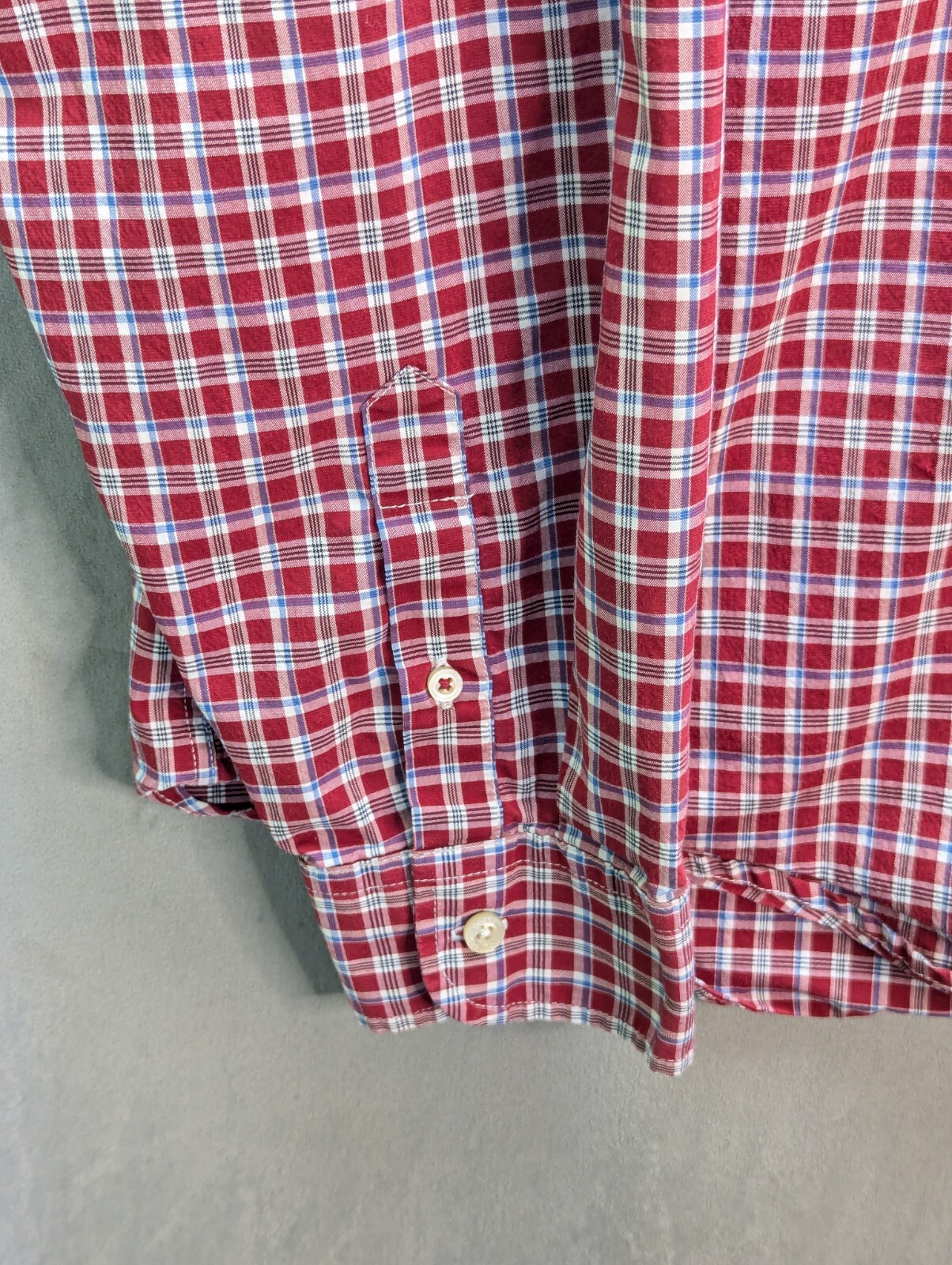 Dockers Shirt Mens Size 2XL USA Relaxed Fit Long Sleeve Plaid Cotton Stretch image 5