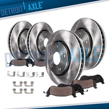 8pc Front and Rear Brake Rotors and Ceramic Brake Pads Kit for 2019 Cadillac XT4