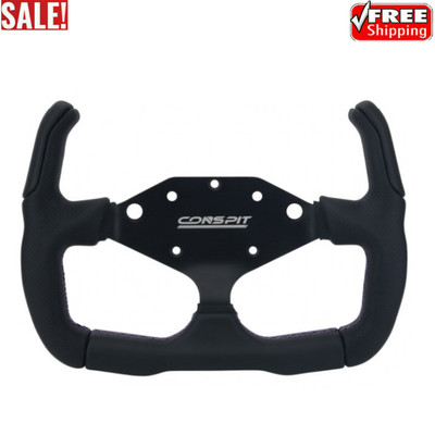 Conspit CX295 295mm/11.6'' Microfier Leather SIM Steering Wheel Rim for H.AO Hub