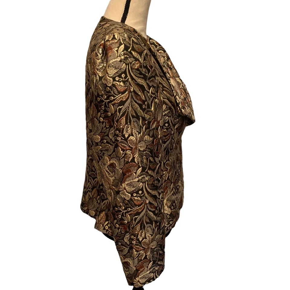 Images of Many Colors by Lucrezia 裙子套装尺寸 12 80 年代金属金色炸弹 — 第 3/4 张图片