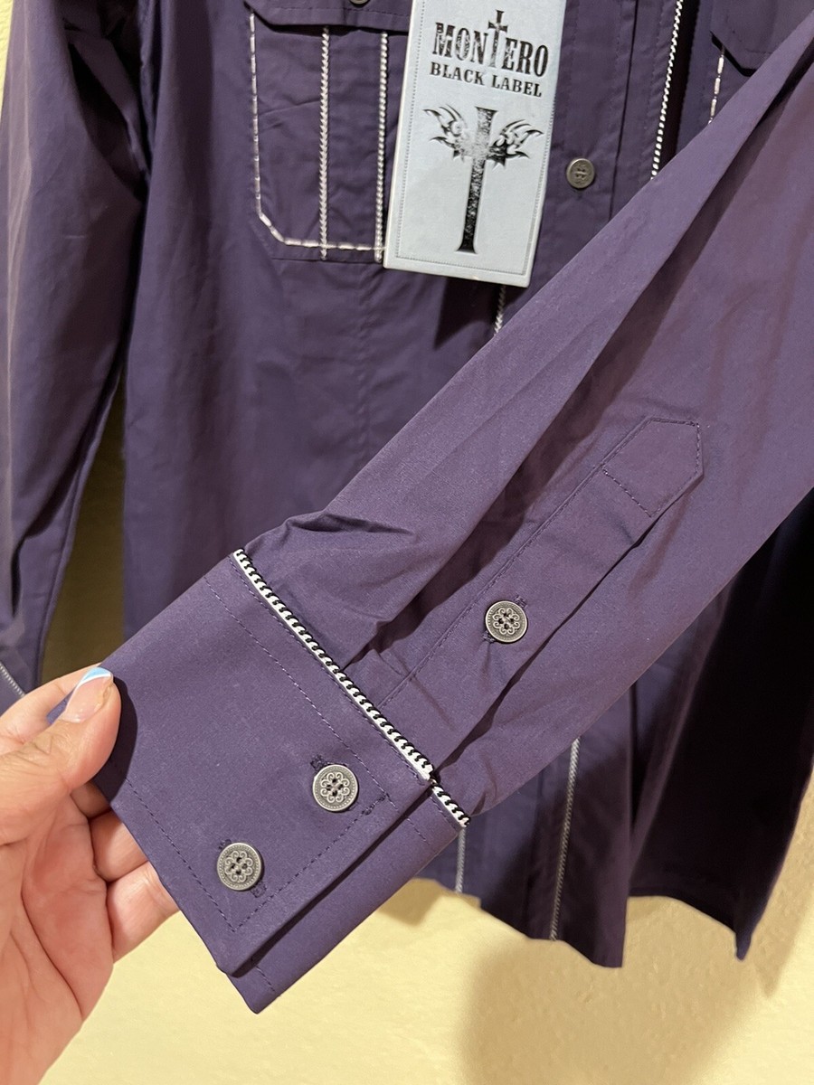 montero dress shirts Men's Long Sleeve Denim Shirt with Snap Pockets 'Montero'
