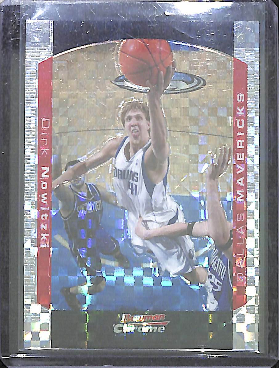 2004-05 Bowman Chrome Xfractor #41 Dirk Nowitzki No 98 of 150