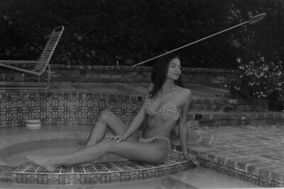 bikini pinup / pretty woman lingerie 35mm film Negative X2v13