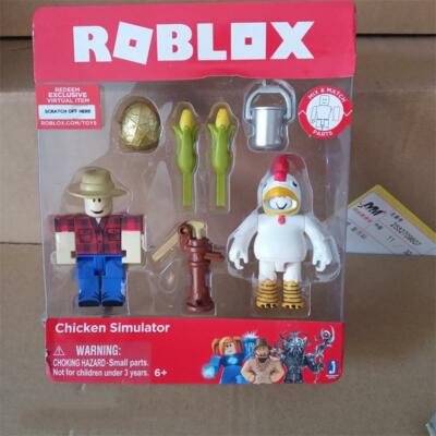 7pcs Roblox Mix Match Chicken Simulator Game Pack Playset Kid Toy Gift Ebay - roblox catalog chicken sim