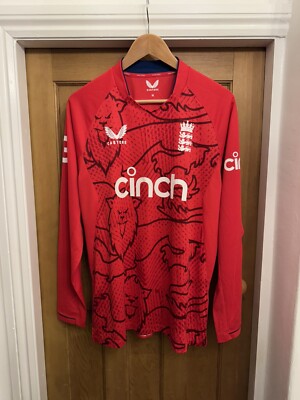 England Cricket Castore Red T20 Long Sleeve shirt World Cup